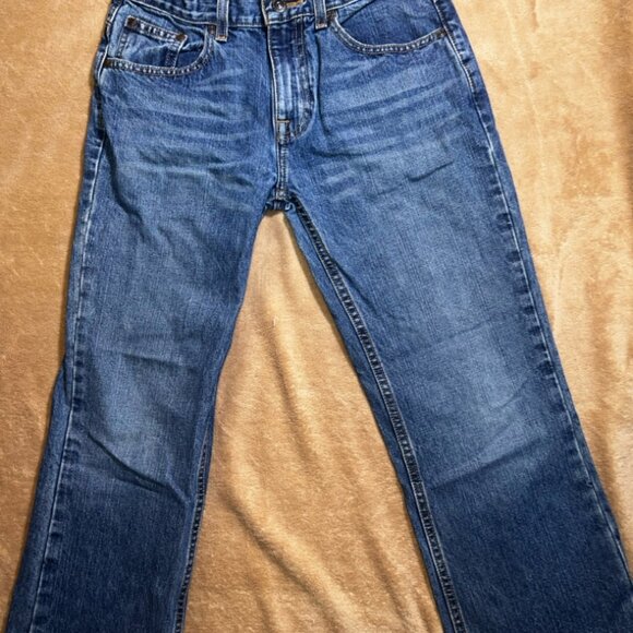 Arizona Jean Co Boys 14 Regular Denim Blue Original Bootcut Adjustable Jeans (P) - Picture 1 of 9